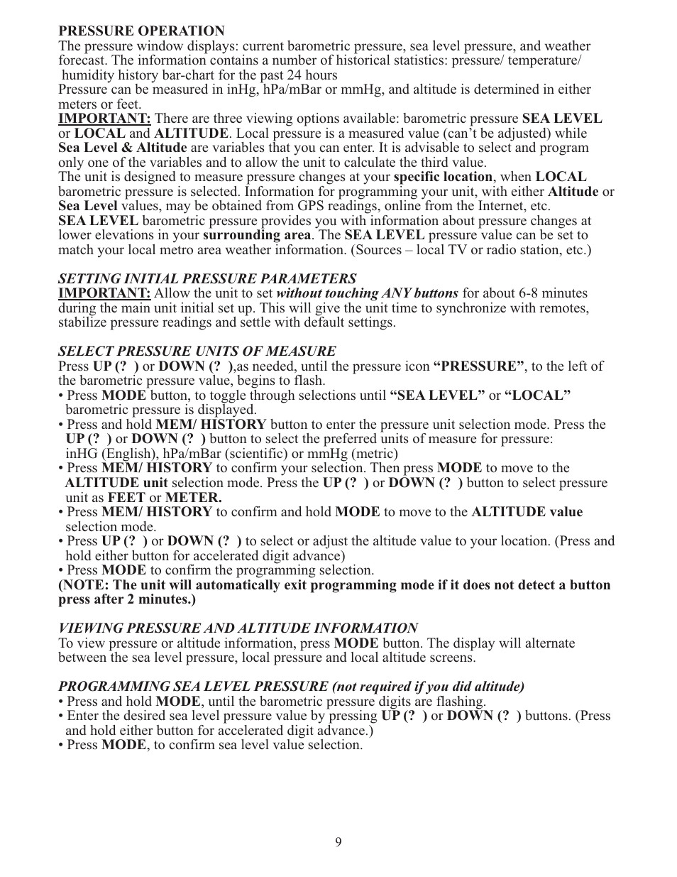 Meade Instruments TE636W User Manual | Page 9 / 19