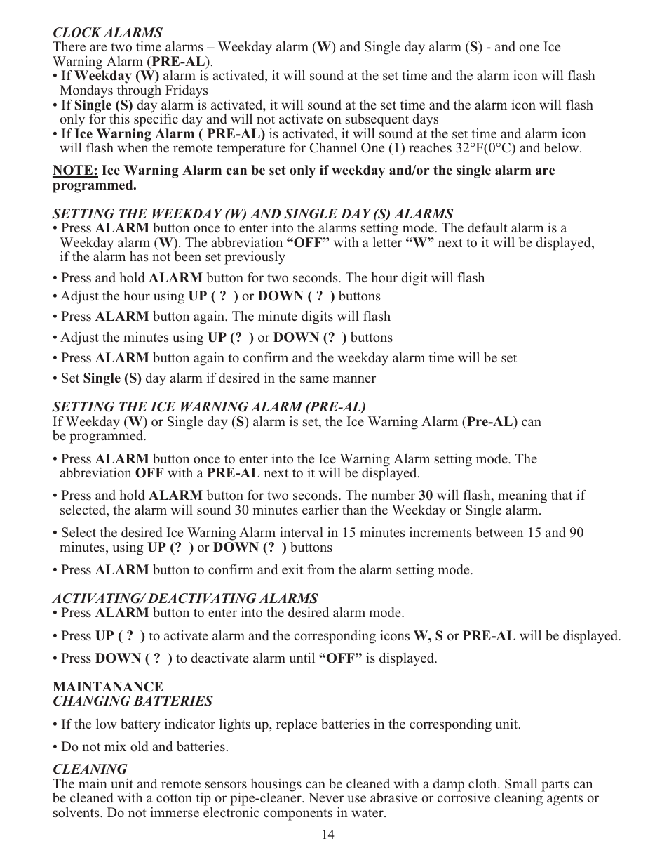 Meade Instruments TE653ELW-M User Manual | Page 14 / 24