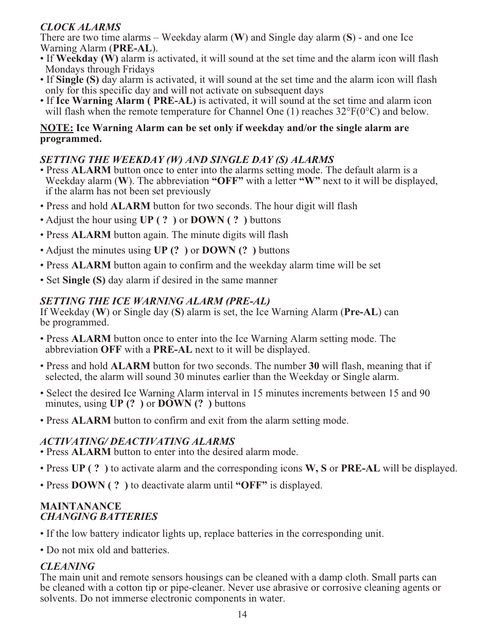Meade Instruments TE653ELW-M User Manual | Page 22 / 24