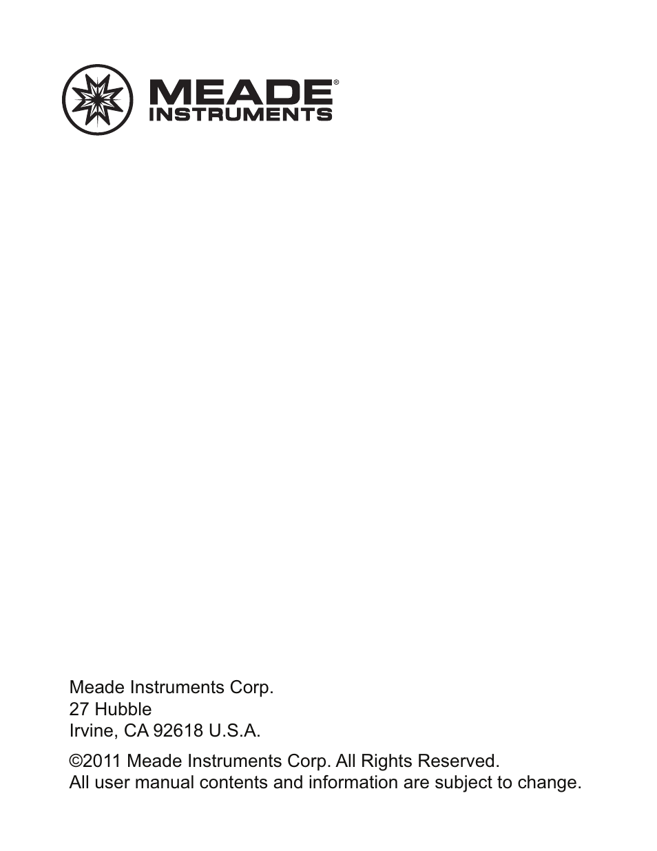 Meade Instruments TE653ELW-M User Manual | Page 24 / 24