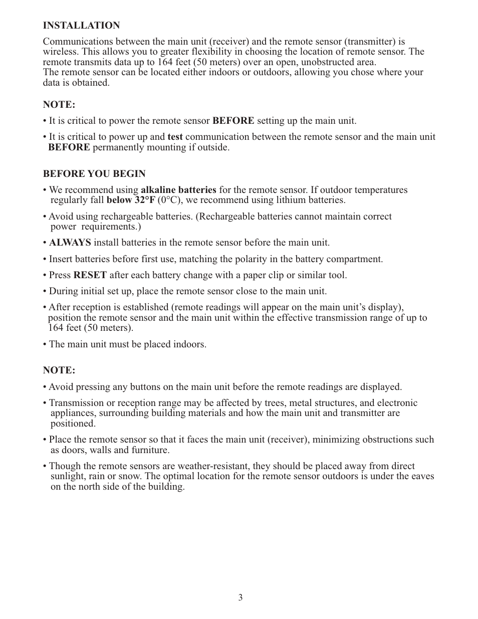 Meade Instruments TE653ELW-M User Manual | Page 3 / 24