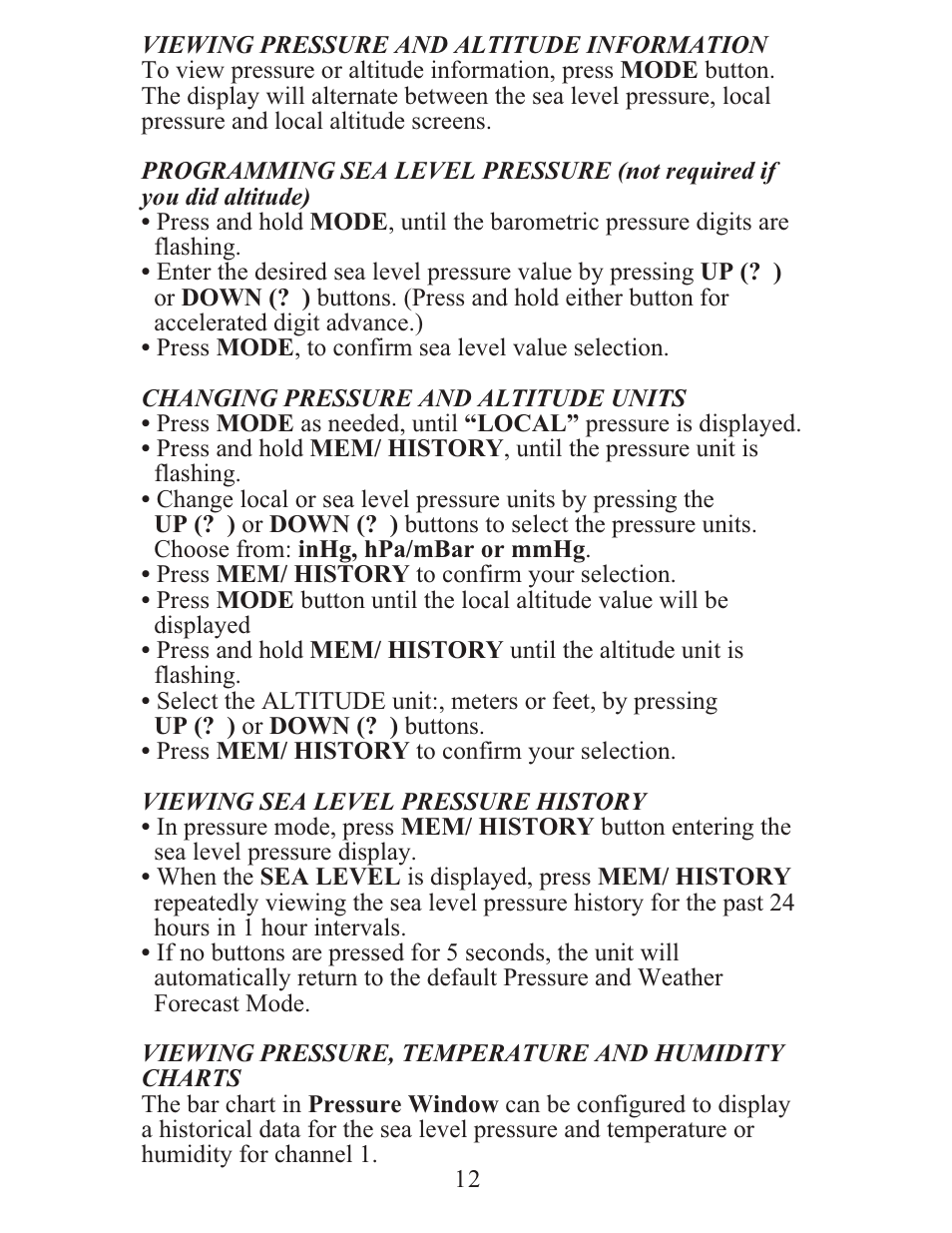 Meade Instruments TE688W User Manual | Page 12 / 24