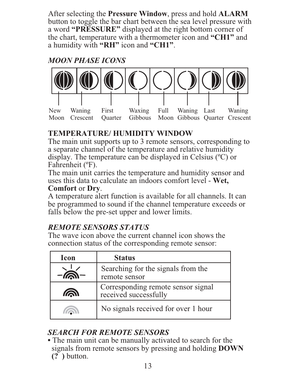 Meade Instruments TE688W User Manual | Page 13 / 24