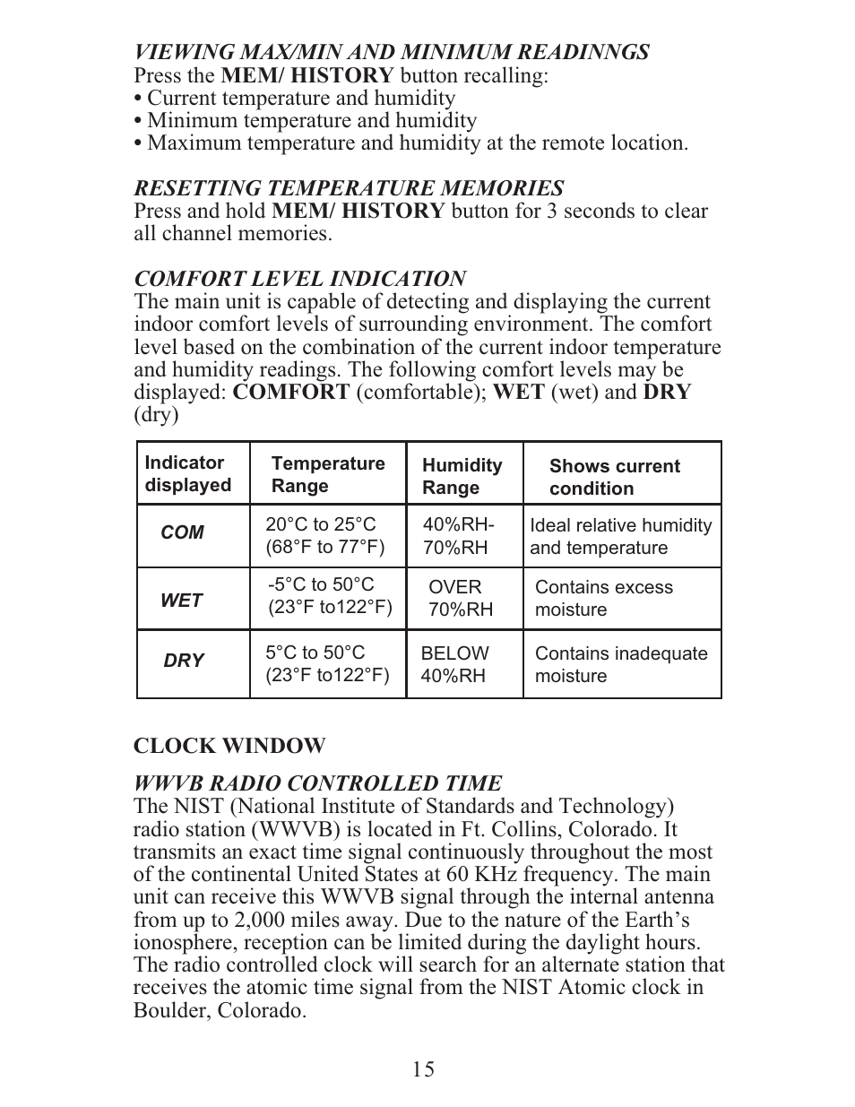 Meade Instruments TE688W User Manual | Page 15 / 24