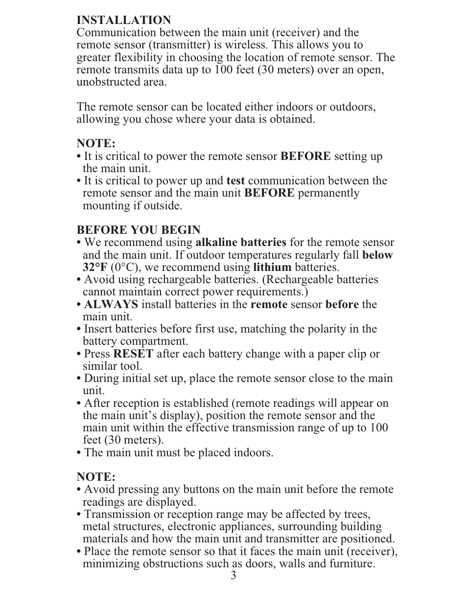 Meade Instruments TE688W User Manual | Page 3 / 24