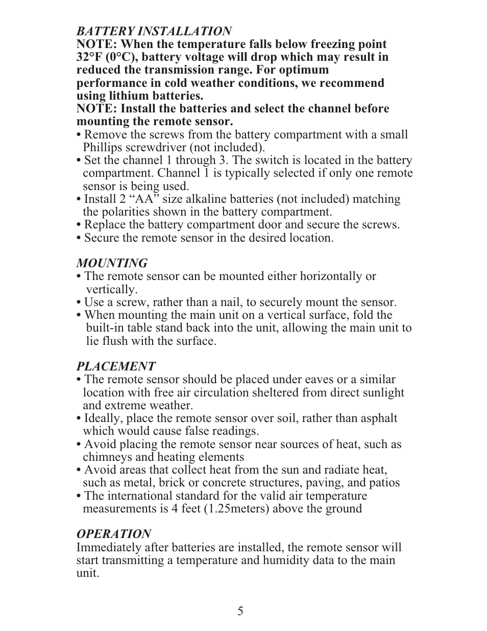 Meade Instruments TE688W User Manual | Page 5 / 24