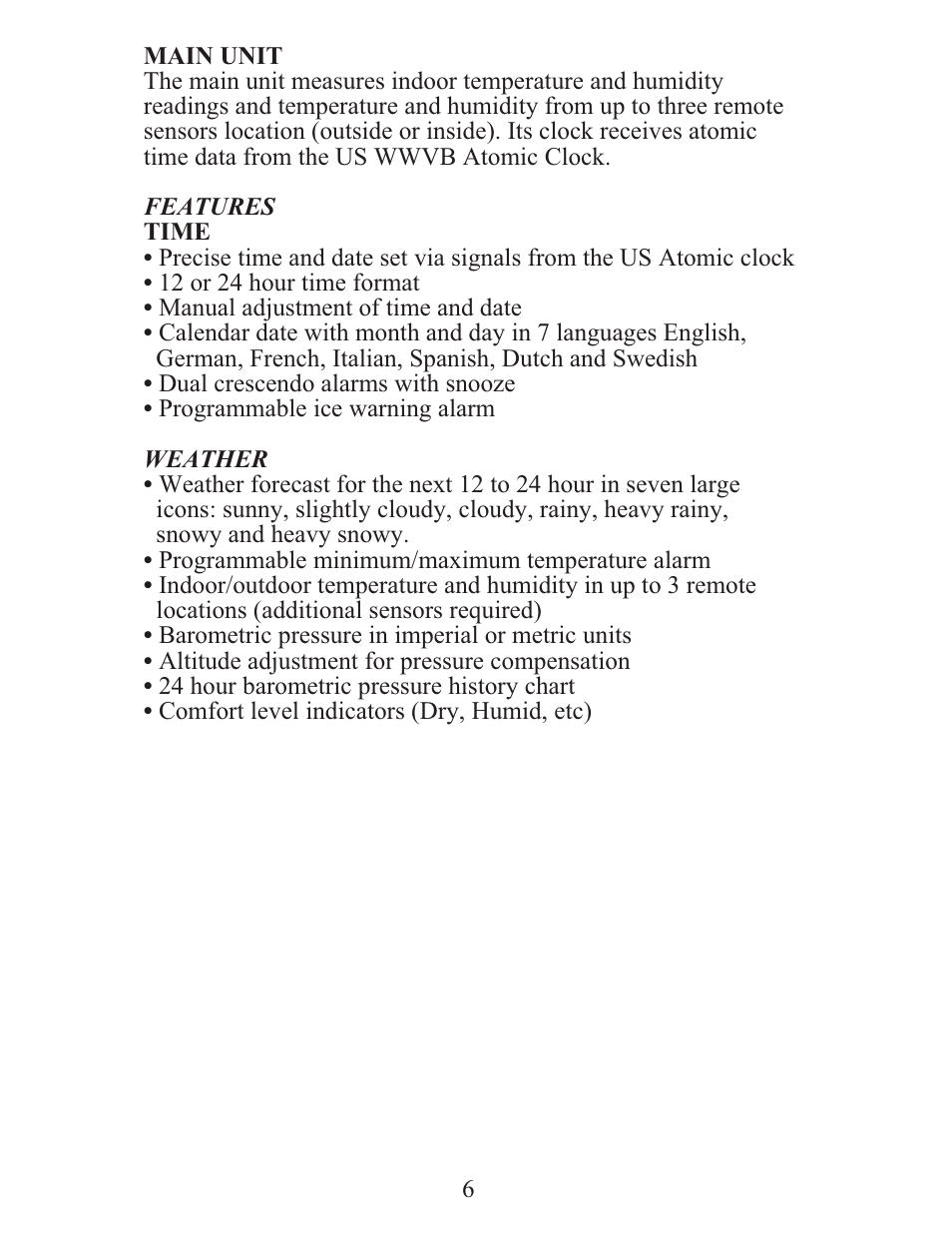 Meade Instruments TE688W User Manual | Page 6 / 24