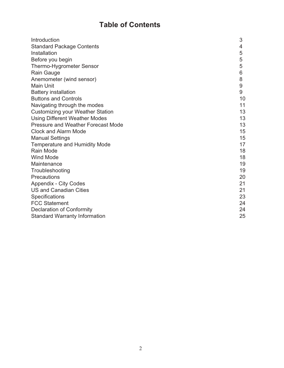 Meade Instruments TE827W User Manual | Page 2 / 26