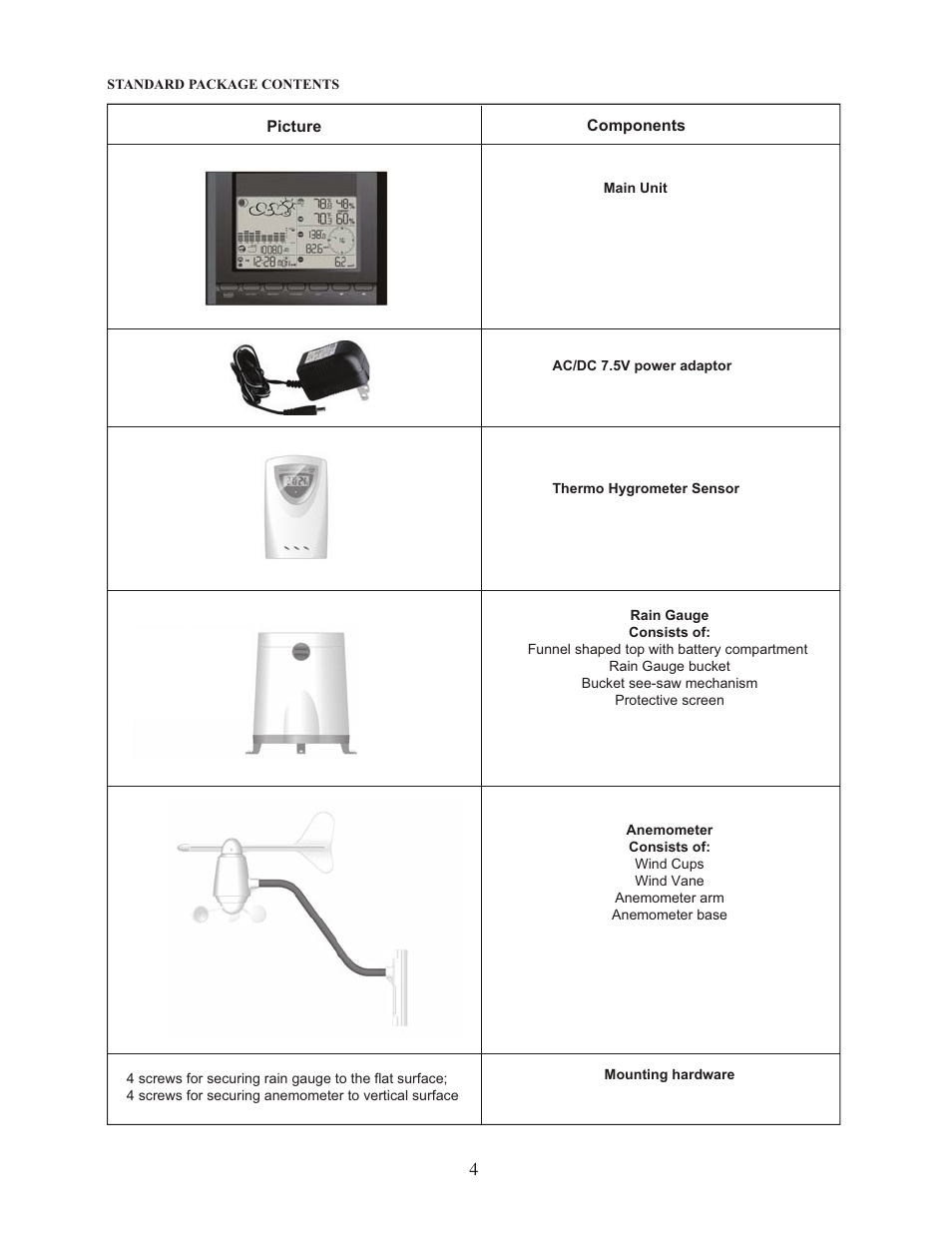 Meade Instruments TE827W User Manual | Page 4 / 26