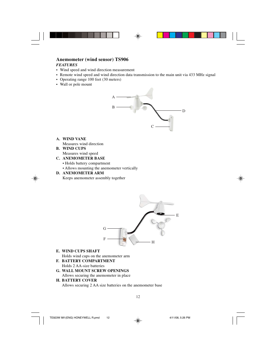 Meade Instruments TE923W-M User Manual | Page 12 / 44