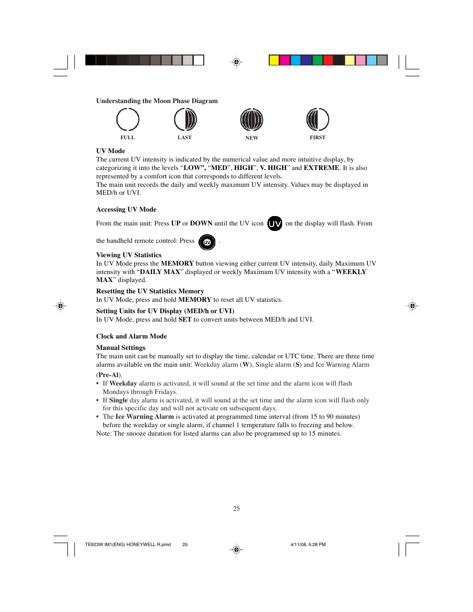 Meade Instruments TE923W-M User Manual | Page 25 / 44