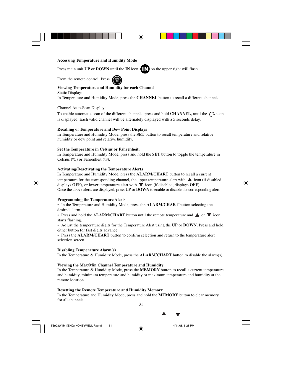 Meade Instruments TE923W-M User Manual | Page 31 / 44