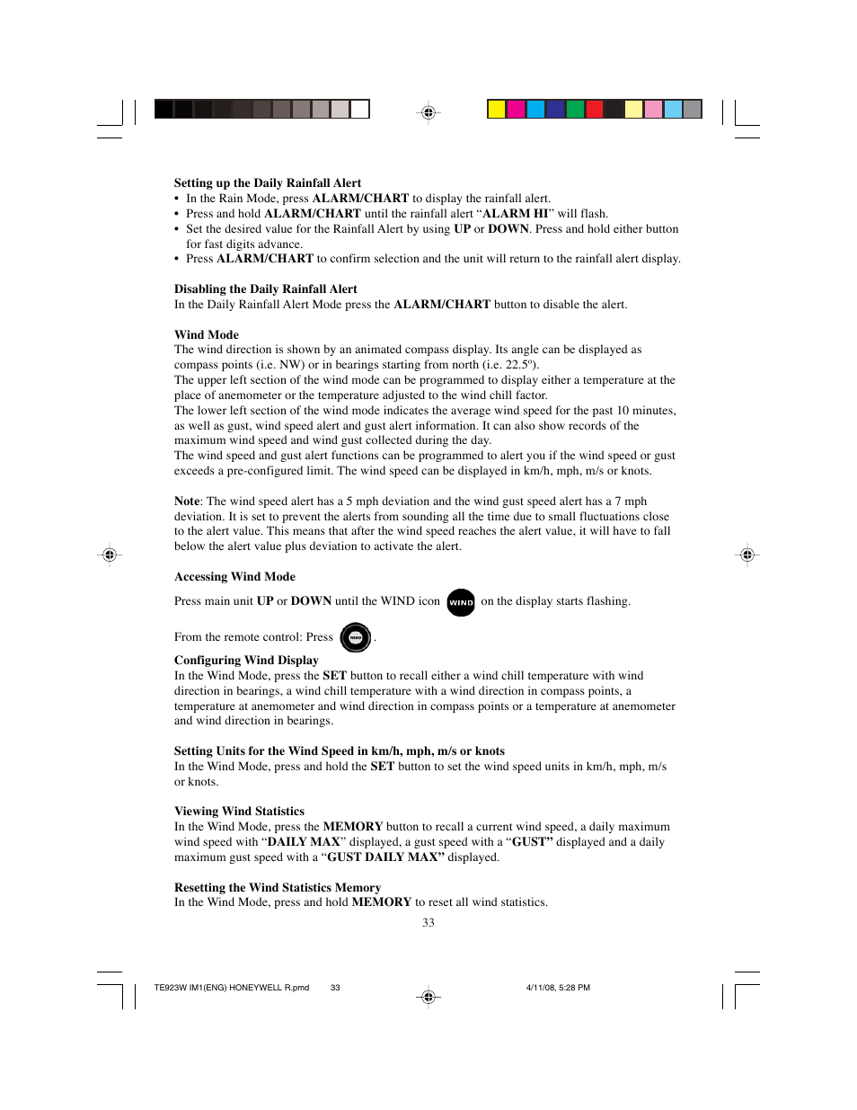 Meade Instruments TE923W-M User Manual | Page 33 / 44