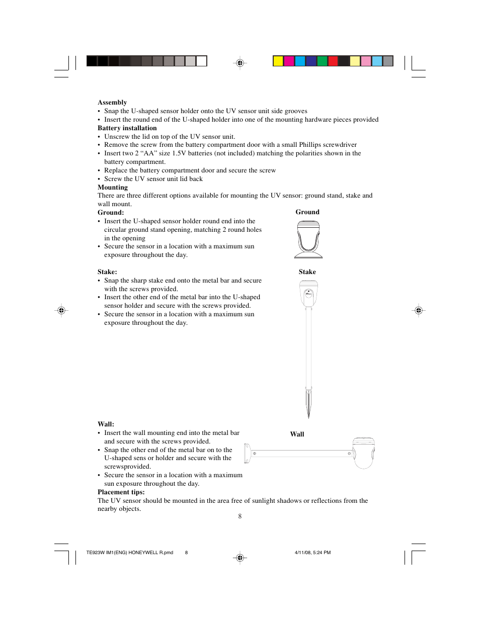 Meade Instruments TE923W-M User Manual | Page 8 / 44
