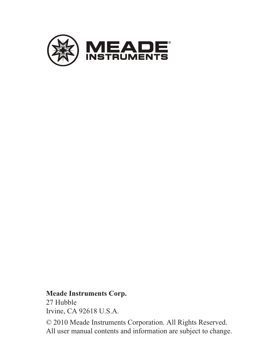 Meade Instruments TS13C-M User Manual | Page 12 / 12