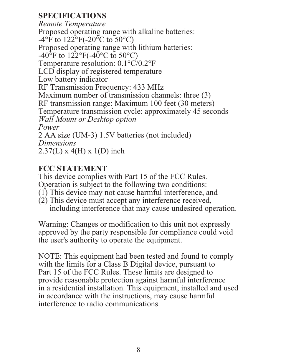 Meade Instruments TS13C-M User Manual | Page 8 / 12