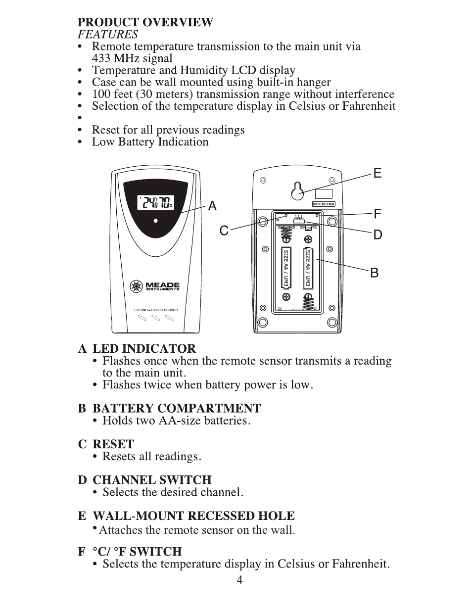 Meade Instruments TE33C-M User Manual | Page 4 / 12