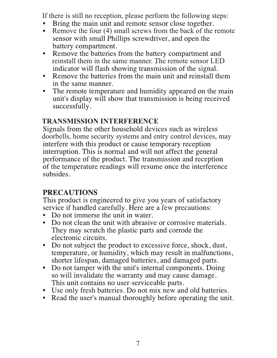 Meade Instruments TE33C-M User Manual | Page 7 / 12