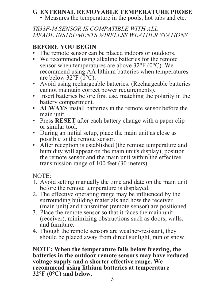 Meade Instruments TS33F-M User Manual | Page 5 / 12