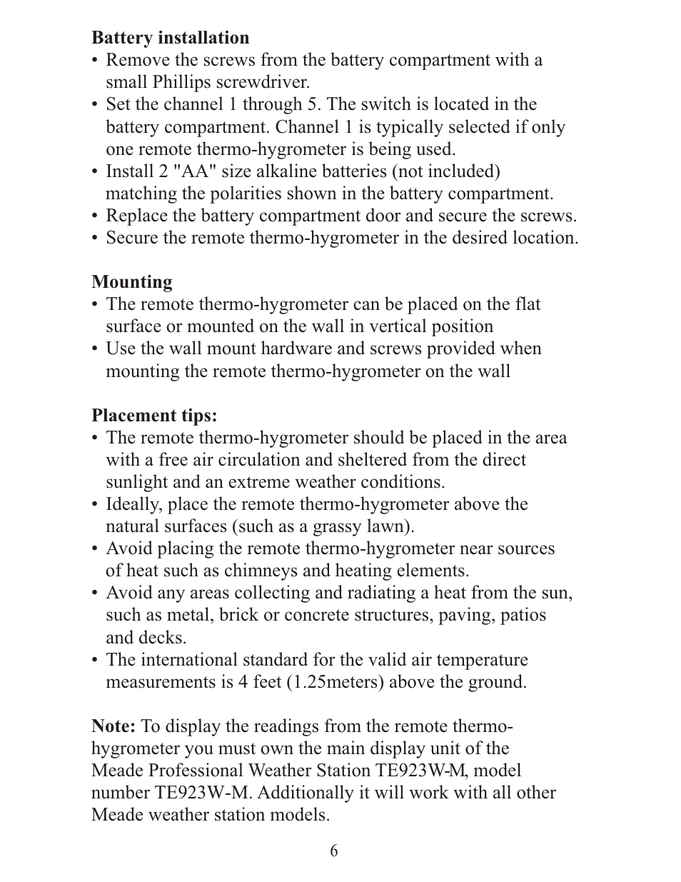 Meade Instruments TS34C-M User Manual | Page 6 / 12