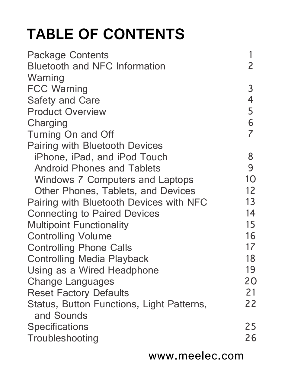 MEElectronics Air-Fi Matrix AF62 User Manual | Page 3 / 30