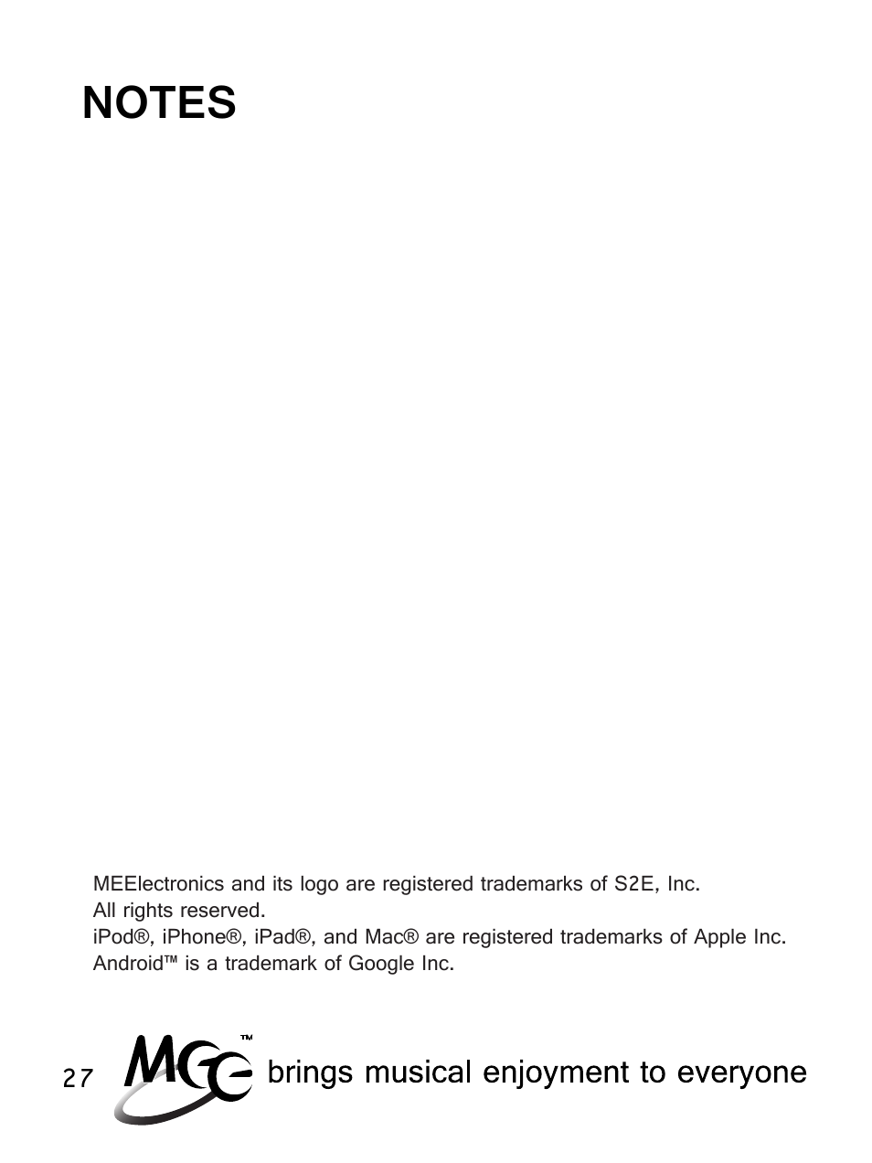 MEElectronics Air-Fi Matrix AF62 User Manual | Page 30 / 30