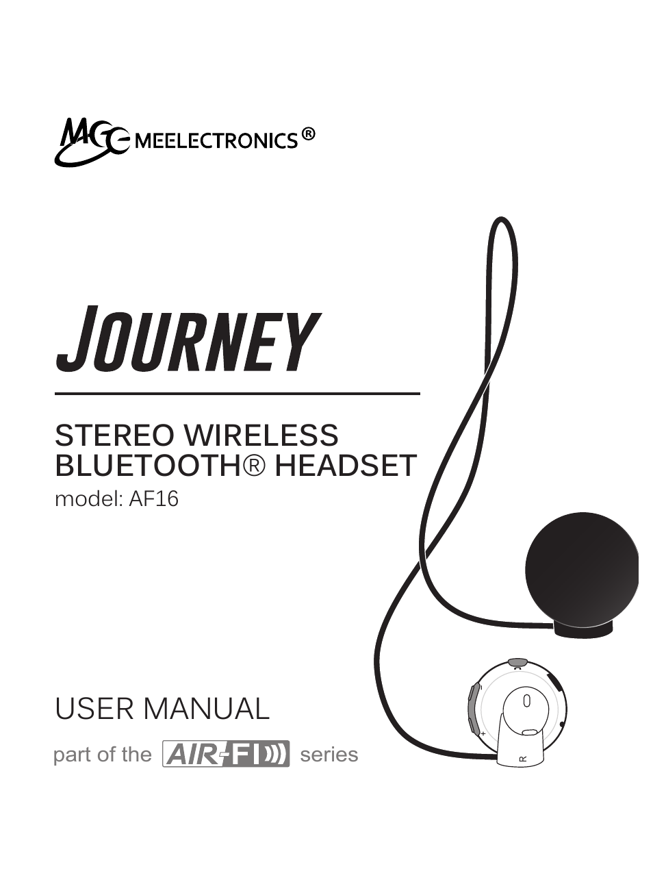 MEElectronics Air-Fi Journey AF16 User Manual | 12 pages