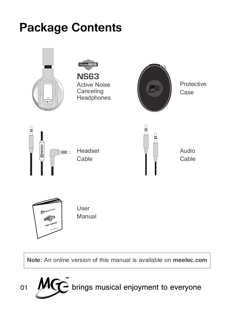 Ns63 | MEElectronics NoiseSHIELD NS63 User Manual | Page 4 / 18