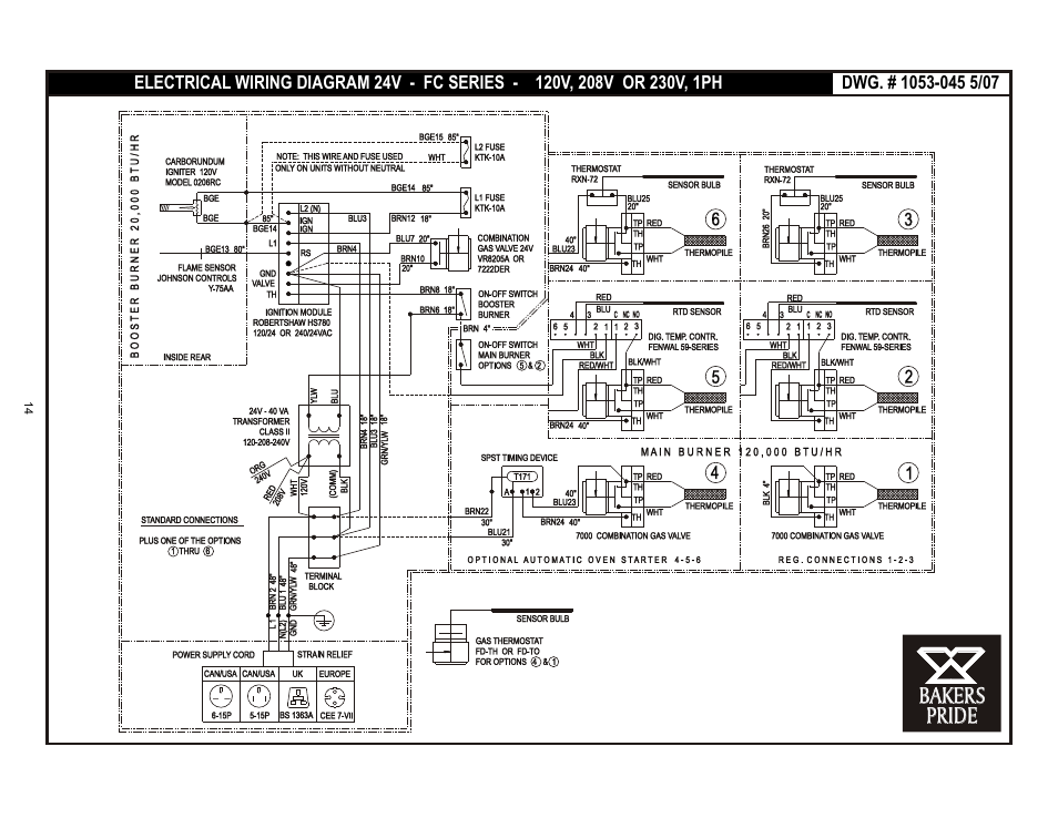 Bakers, Bakers pride pride | Bakers Pride FC-616 User Manual | Page 14 / 16
