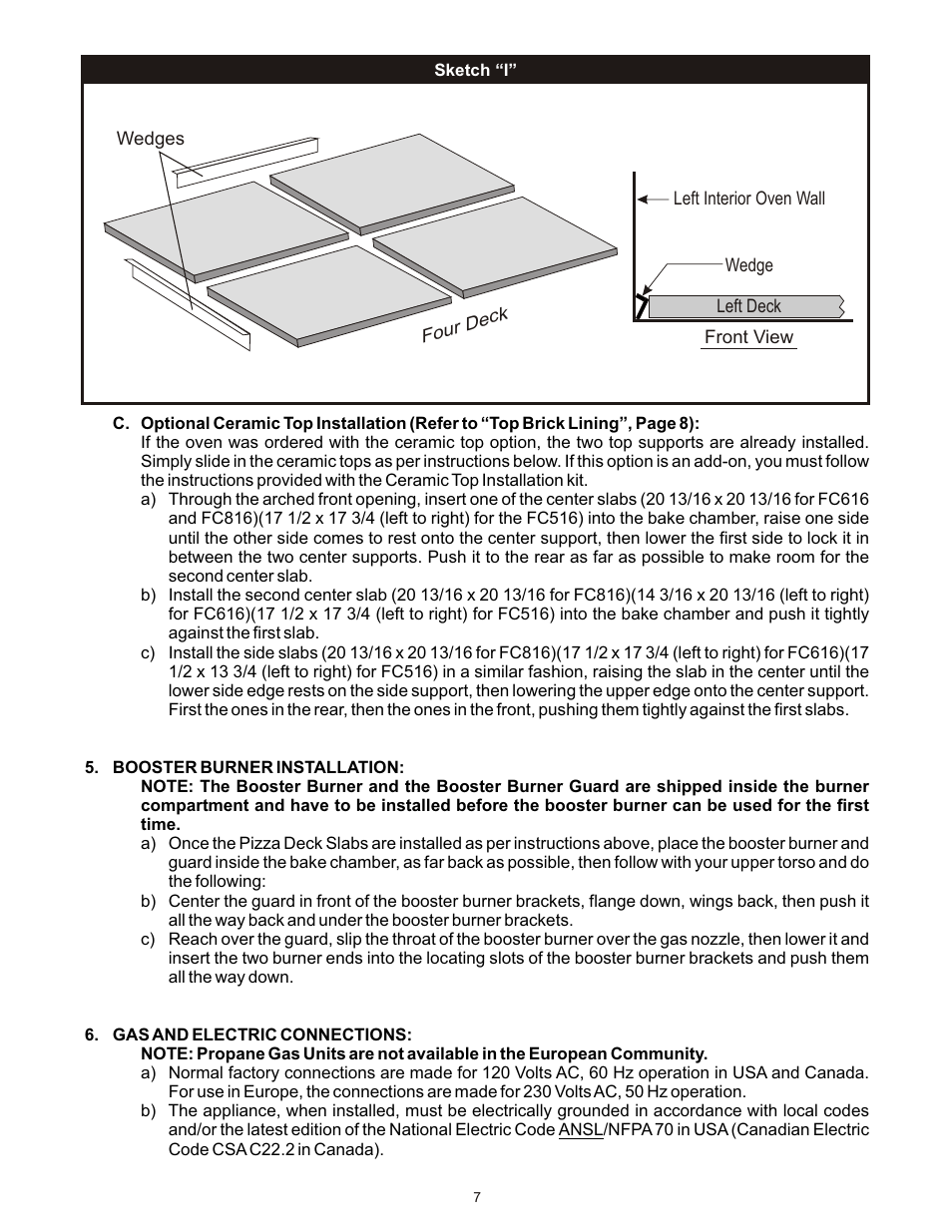 Bakers Pride FC-616 User Manual | Page 7 / 16