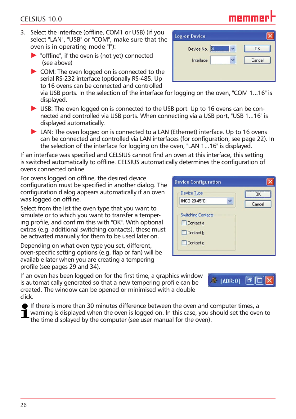 Memmert CELSIUS 10.0 User Manual | Page 26 / 52