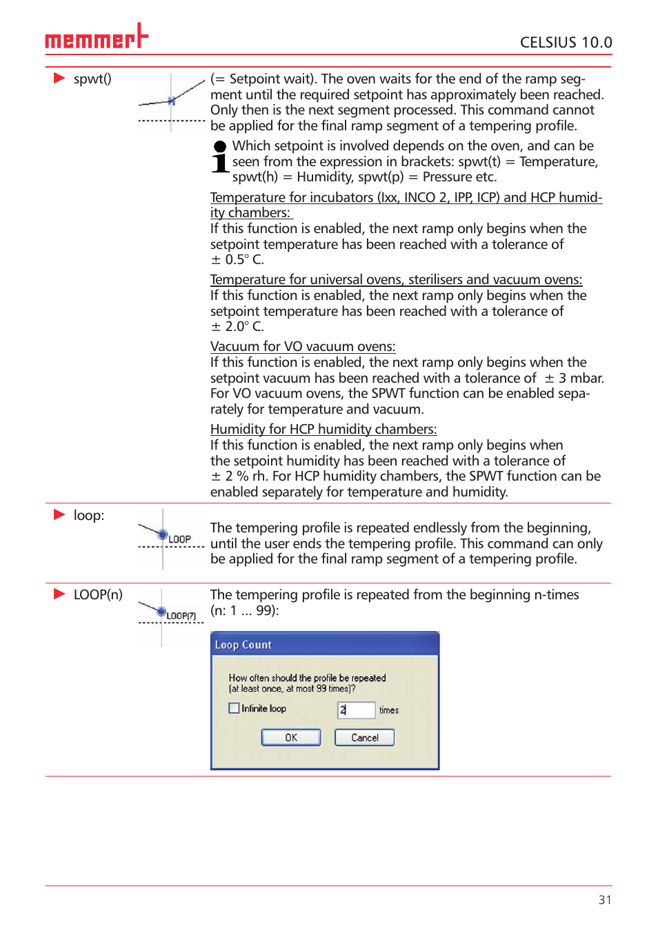 Memmert CELSIUS 10.0 User Manual | Page 31 / 52