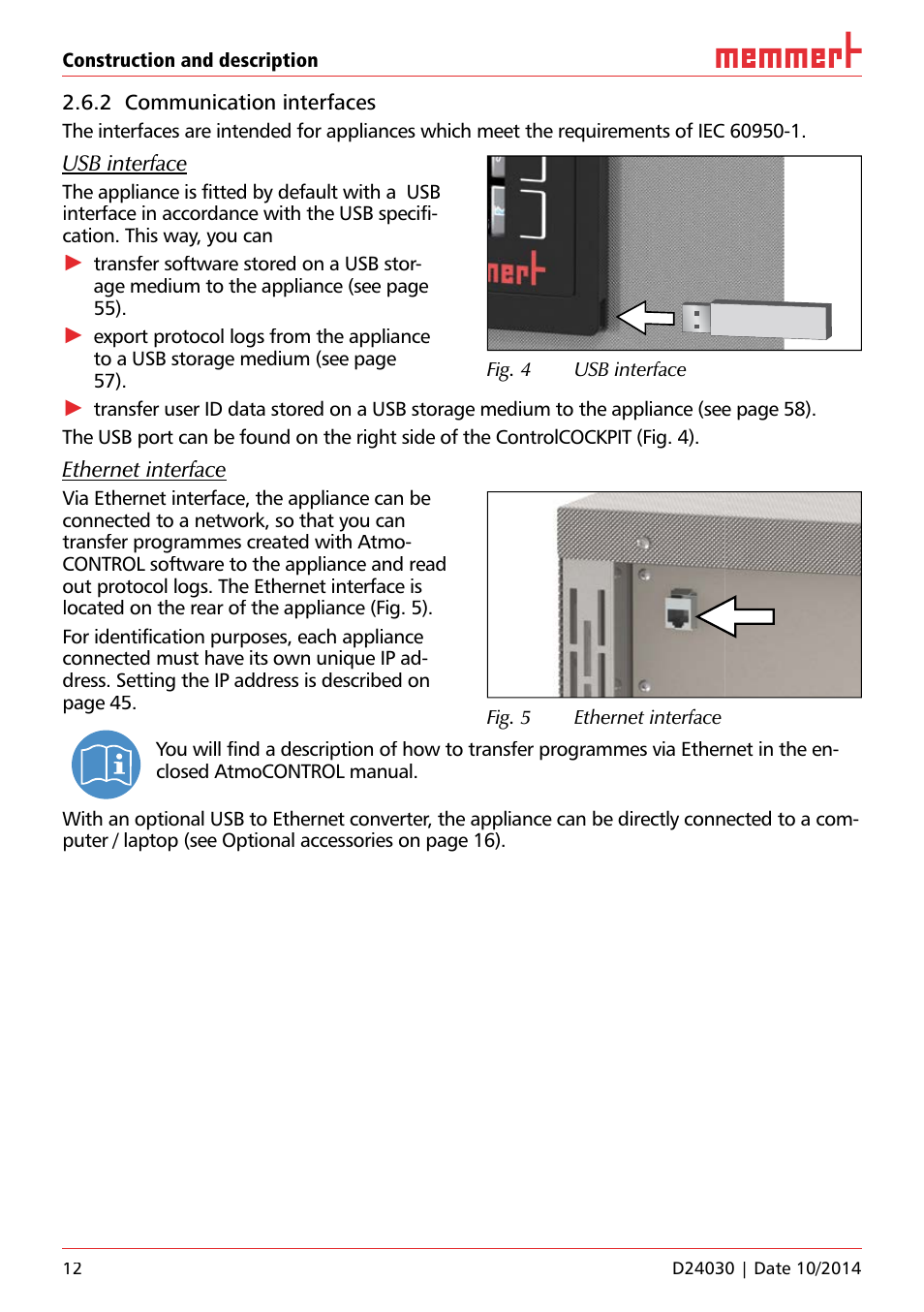 Memmert HPP, Peltier-cooled incubators IPP plus Constant climate chambers User Manual | Page 12 / 64