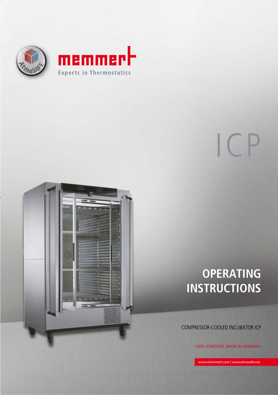 Memmert ICP Compressor-cooled incubators User Manual | 56 pages