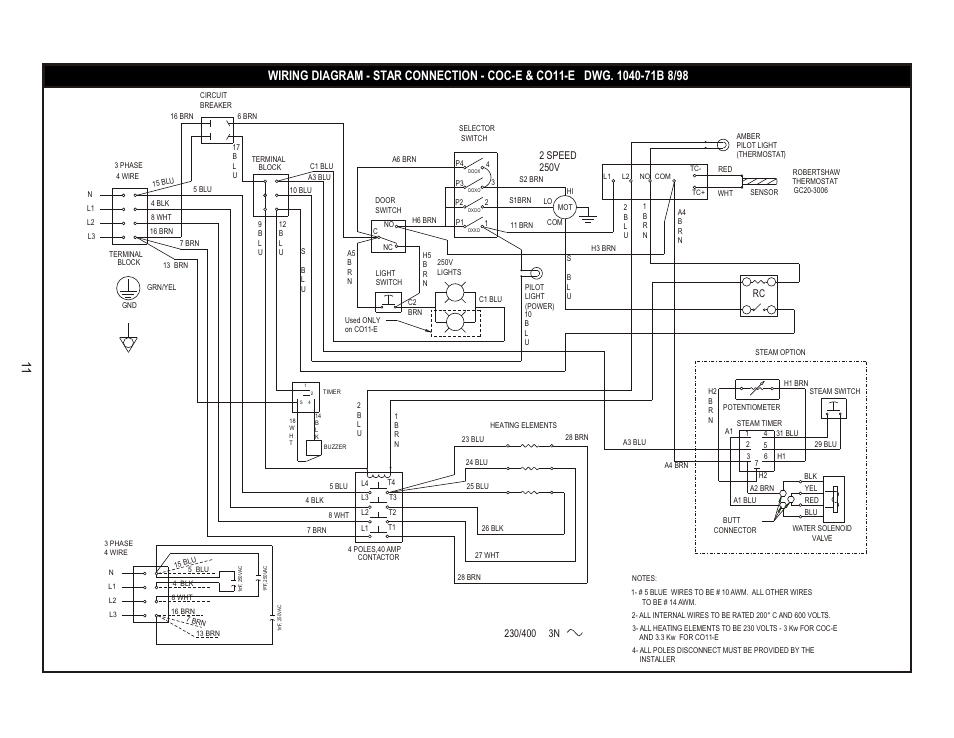 Bakers Pride COC-E User Manual | Page 11 / 20