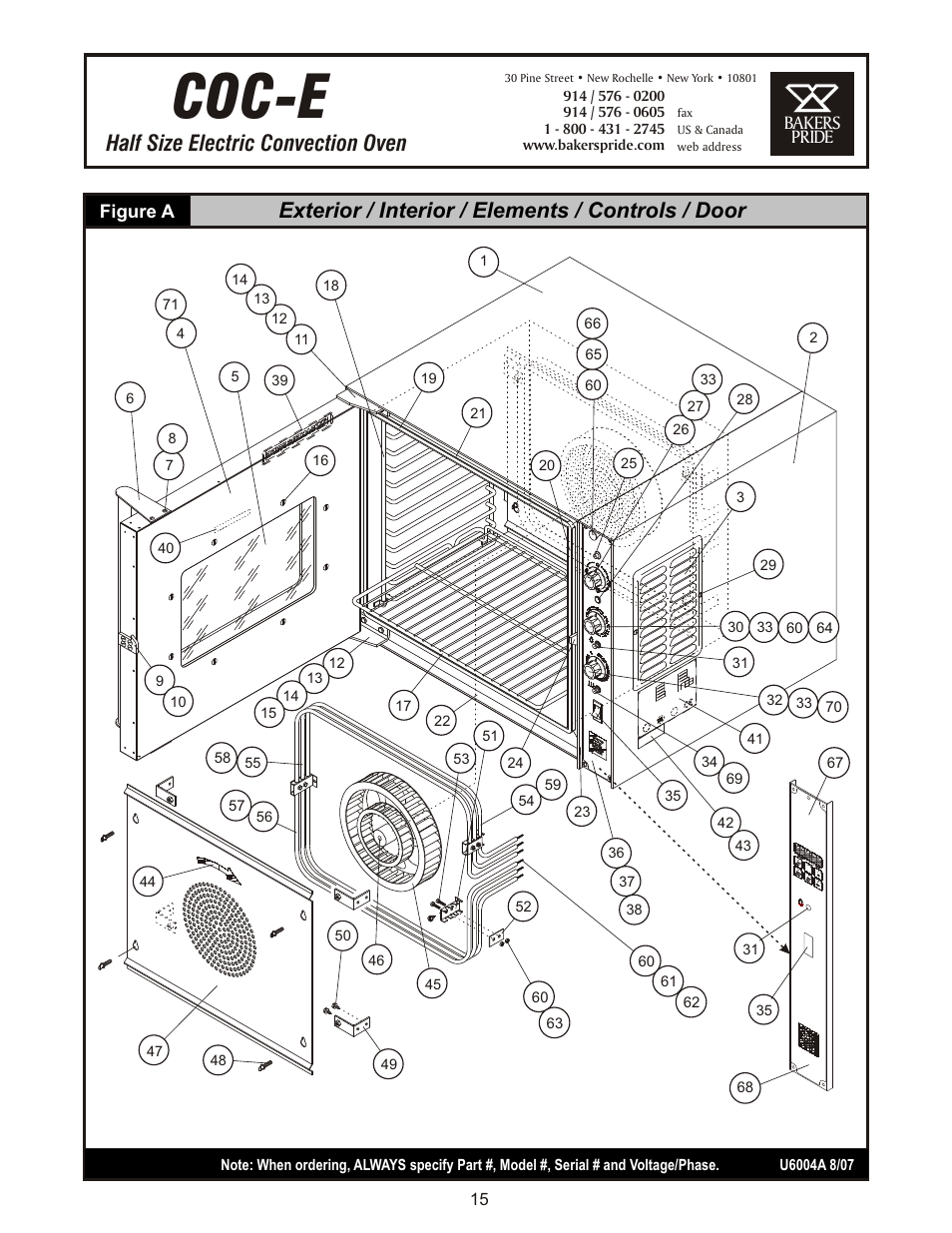Coc-e | Bakers Pride COC-E User Manual | Page 15 / 20