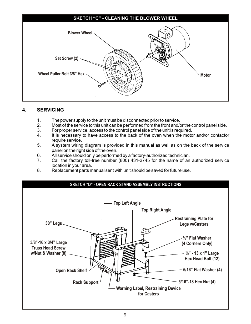 Bakers Pride COC-E User Manual | Page 9 / 20