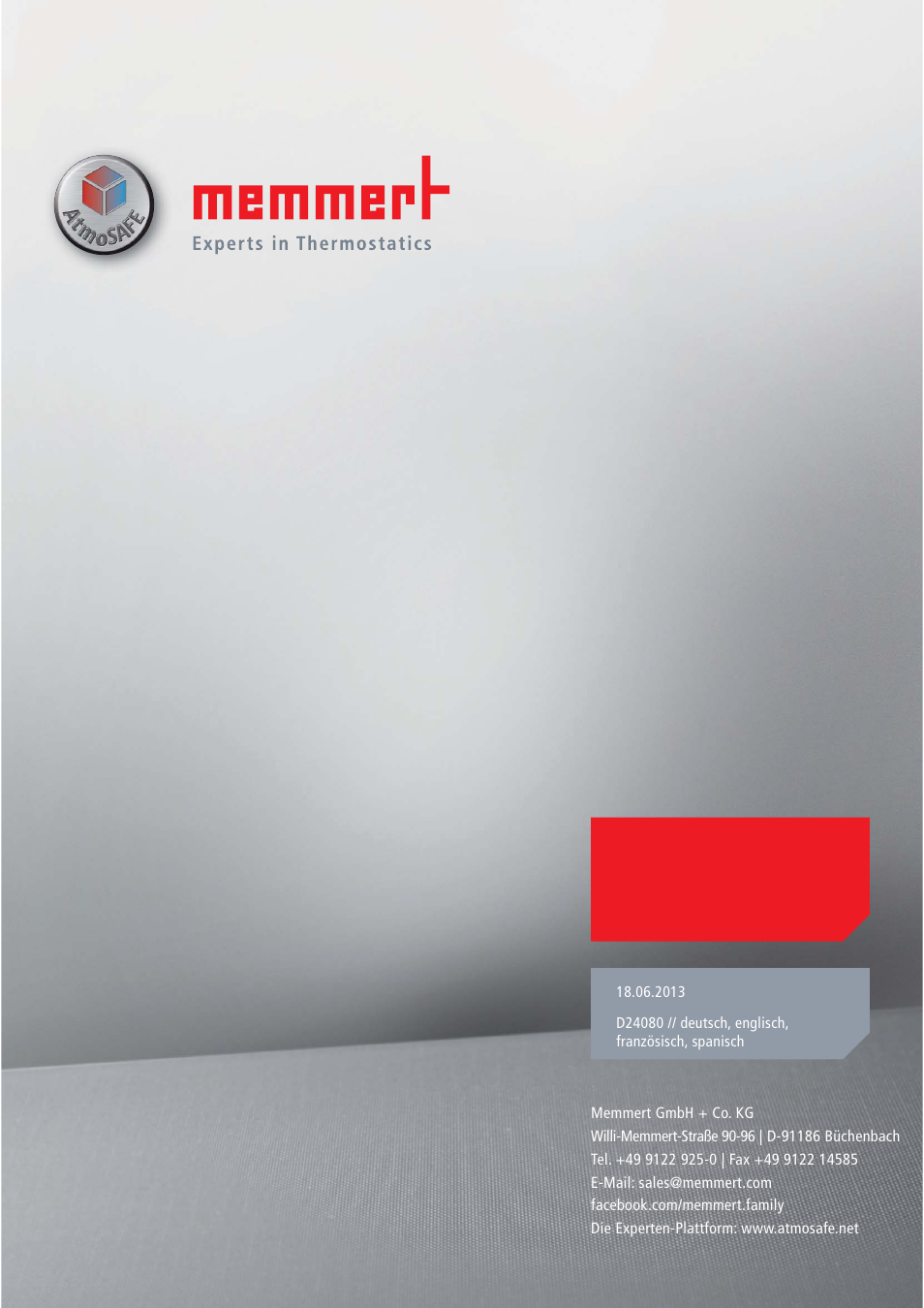 Memmert Universal ovens U, Incubators I, Sterilisers S (Quick Guides) User Manual | Page 12 / 12