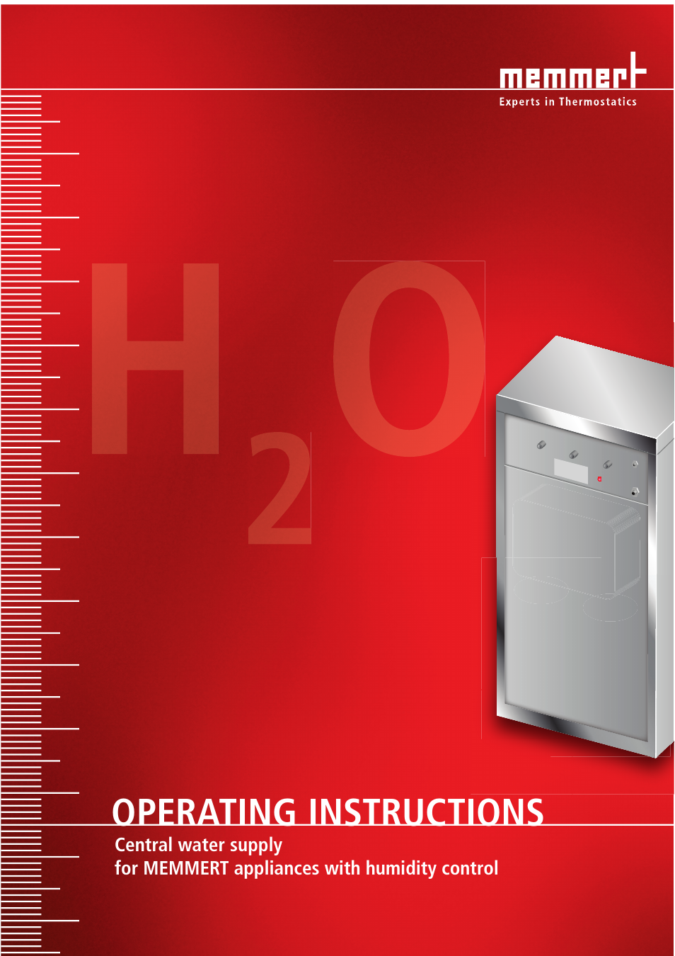 Memmert Central water supply User Manual | 16 pages