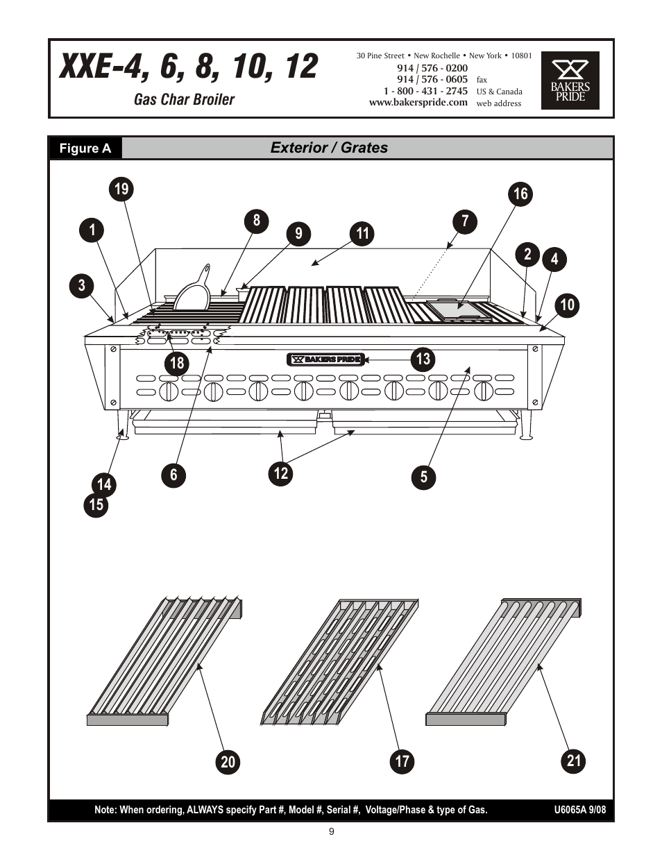 Bakers Pride Dante Series XXE User Manual | Page 9 / 12