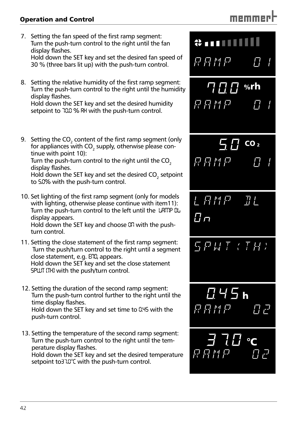 Mb co mb | Memmert ICH 256 Climate Chambers (Generation 2003) User Manual | Page 42 / 72