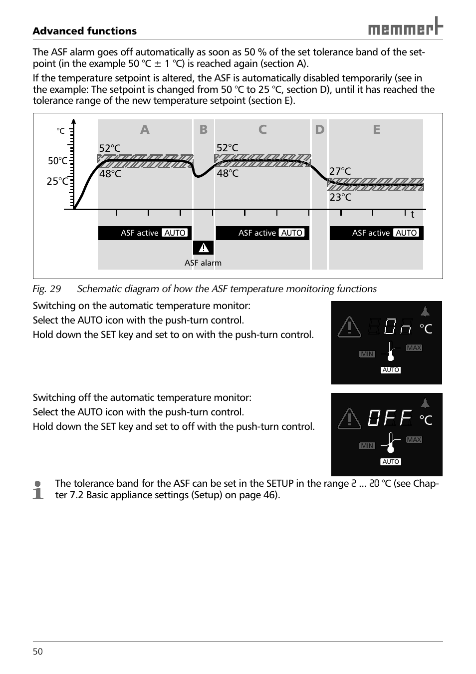 Ab c d e | Memmert TTC 256 Temperature test chamber (Generation 2003) User Manual | Page 50 / 68