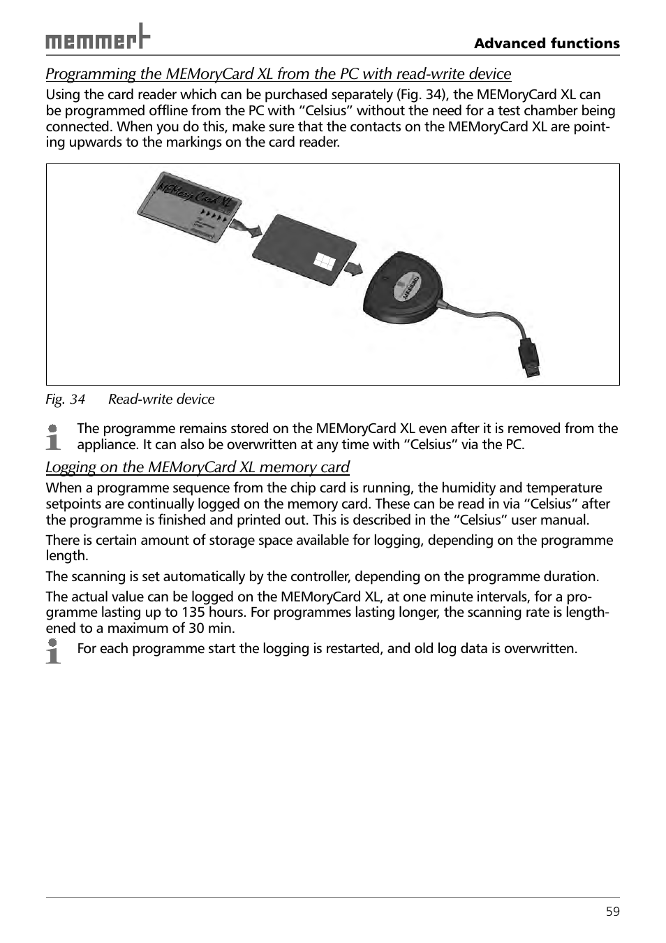 Memmert TTC 256 Temperature test chamber (Generation 2003) User Manual | Page 59 / 68