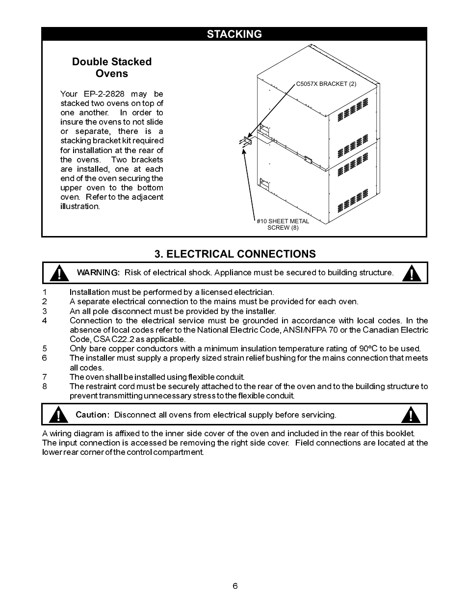Bakers Pride EP-2-2828 User Manual | Page 6 / 16