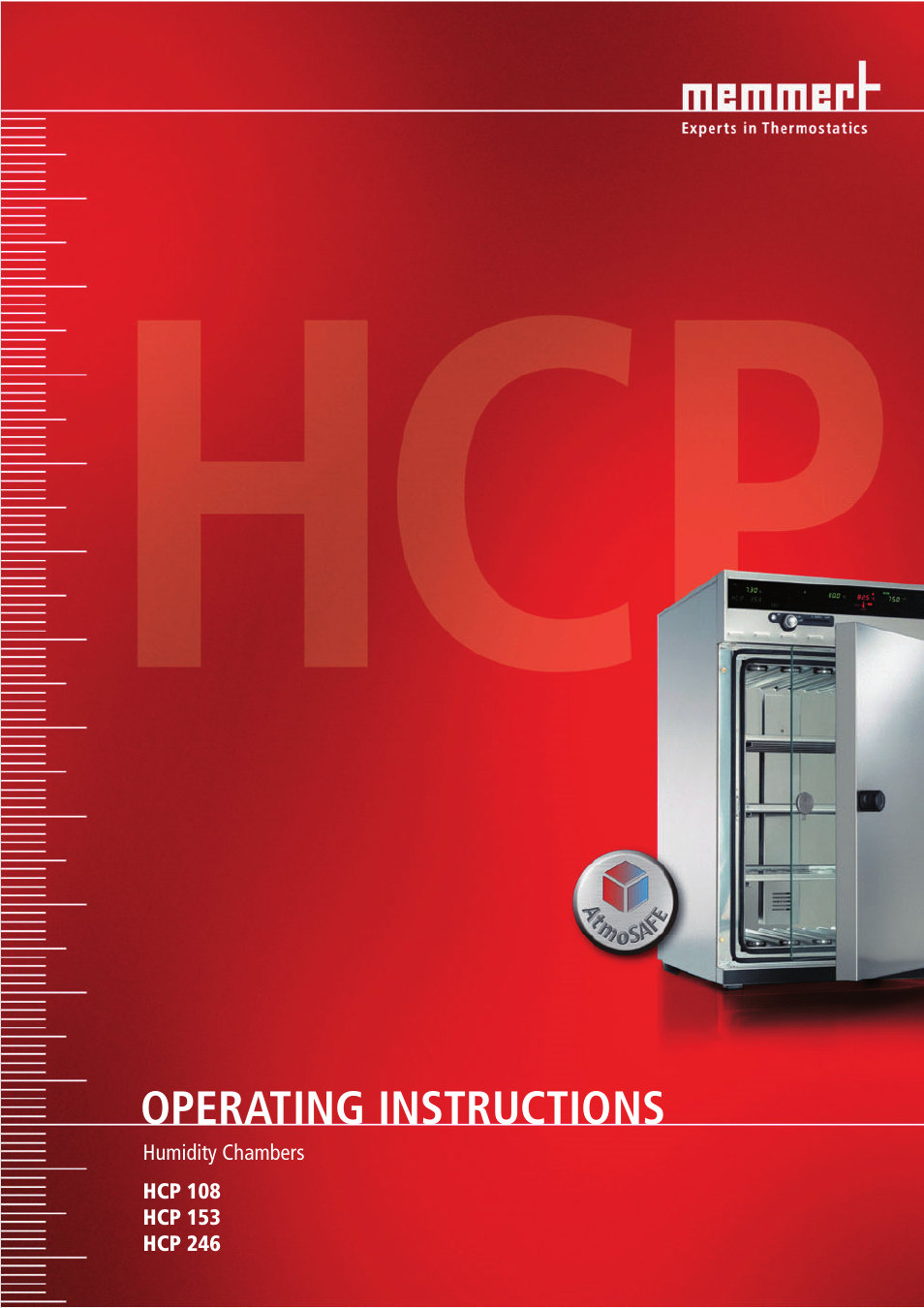 Memmert HCP 246 Humidity Chambers (Generation 2003) User Manual | 48 pages