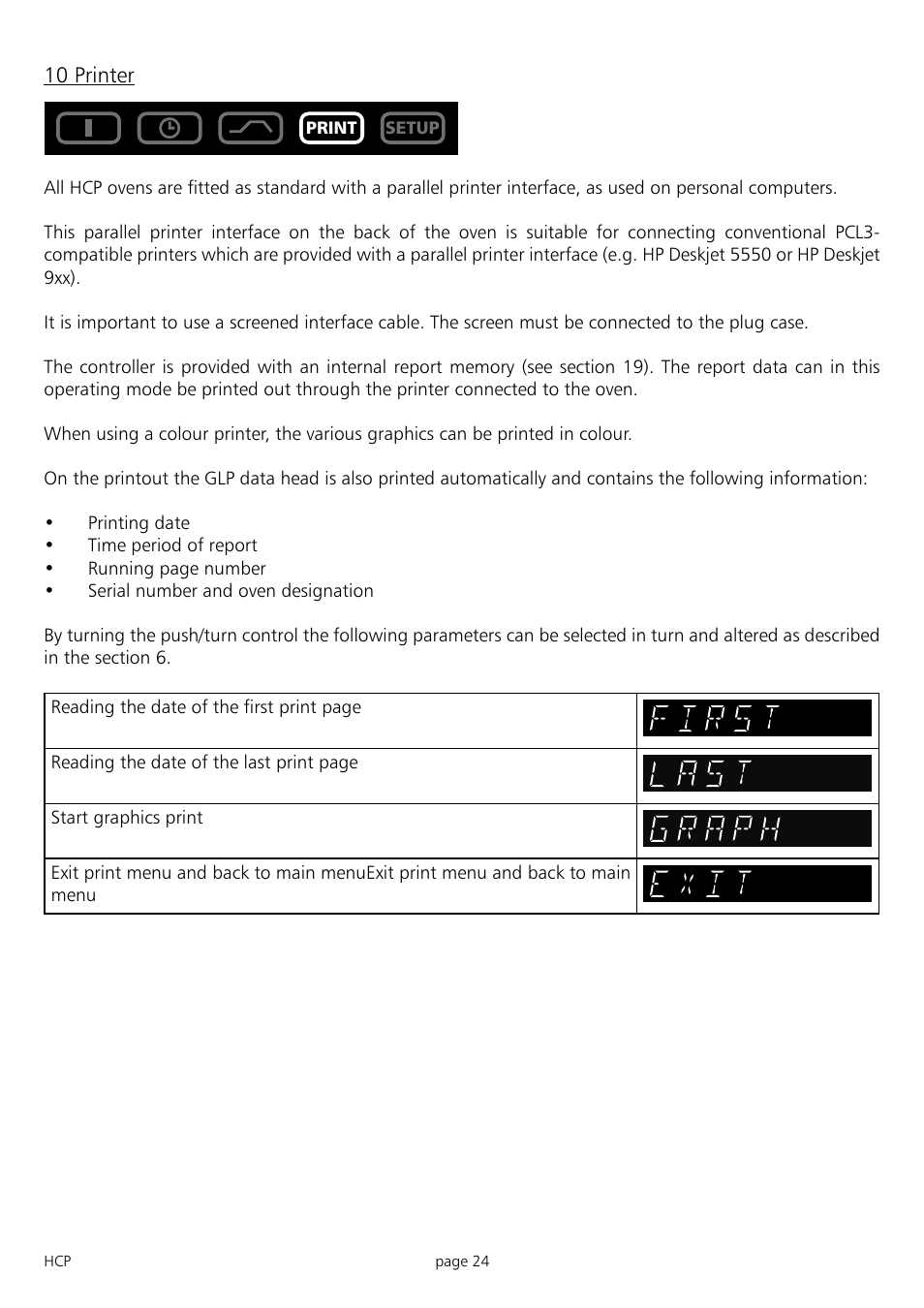 Memmert HCP 246 Humidity Chambers (Generation 2003) User Manual | Page 24 / 48