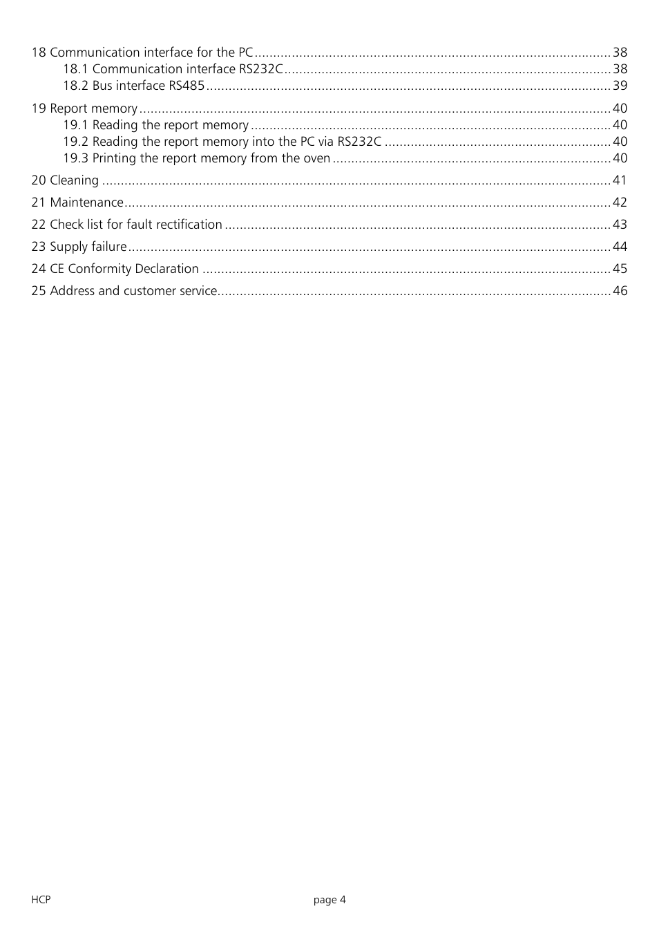 Memmert HCP 246 Humidity Chambers (Generation 2003) User Manual | Page 4 / 48