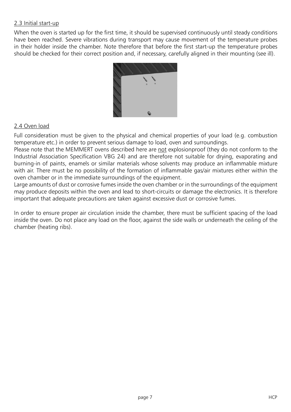 Memmert HCP 246 Humidity Chambers (Generation 2003) User Manual | Page 7 / 48