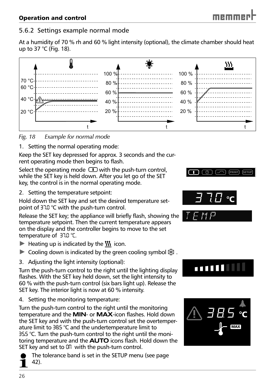 Memmert HPP 108/749 Constant climate chamber (Generation 2003) User Manual | Page 26 / 60