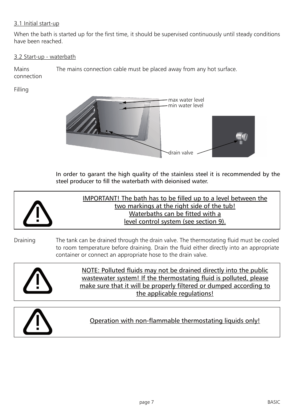 Memmert WNB 7 - 45 Waterbaths (Generation 2003) User Manual | Page 7 / 20